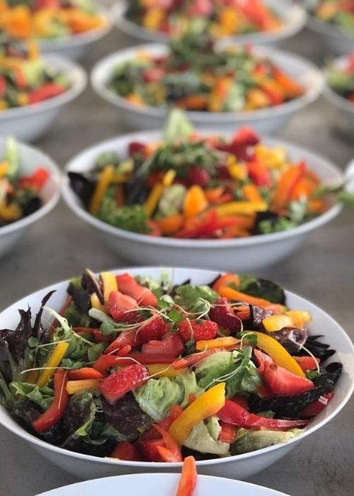Colourful salad by Hawley Crescent Catering & Events