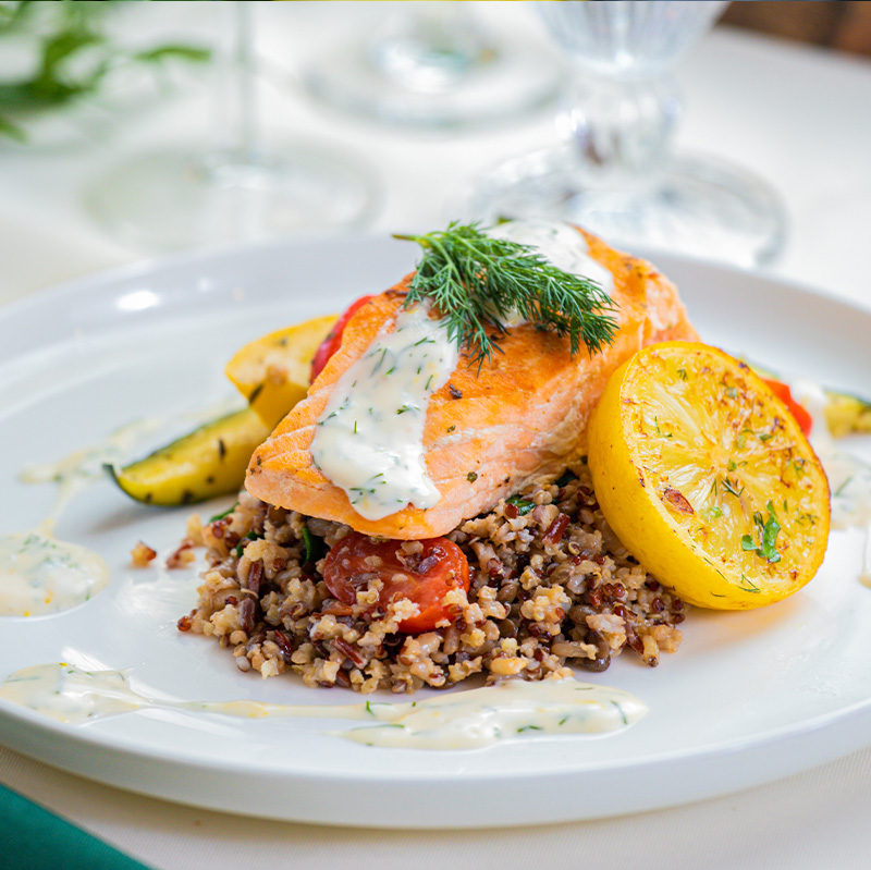 tender-salmon-with-quinoa-dish